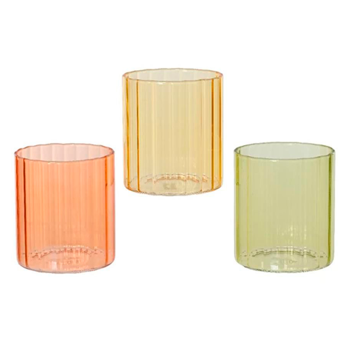 Стакан Spring in Bloom прозрачный 3 цв в ассортименте 835536 Kmg