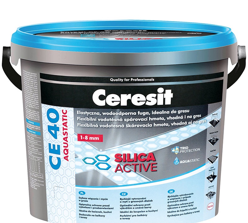 Ceresit затирка CE40 SilicaActive - Белый White 2kg (01)