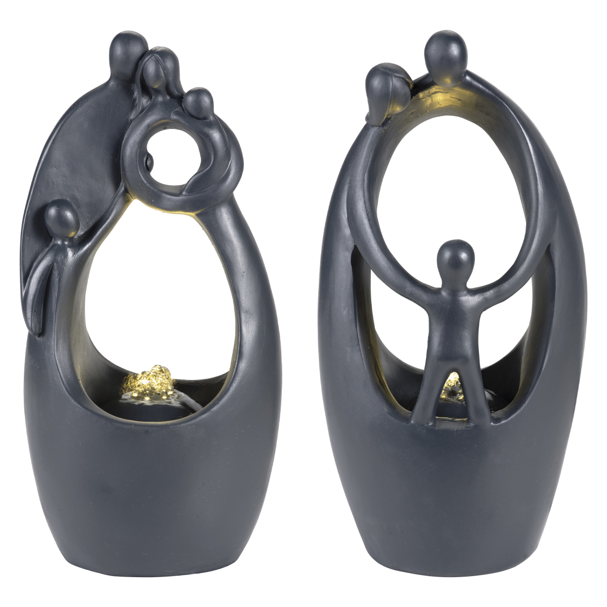 Фонтан настольный Семья 15х18х35 см 6 л.2 дизайна в ассорт.893008 Kmg