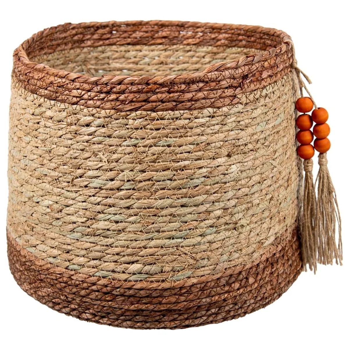 Корзина для хранения Natural House Бразилия D37хН29 см, натуральный, шоколадный UC-243 L