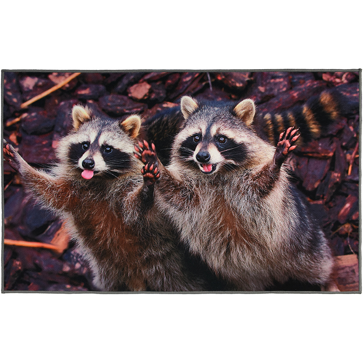 Коврик влаговпитывающий  "Velur"  50*80 см "Веселые еноты", "VORTEX" / 10