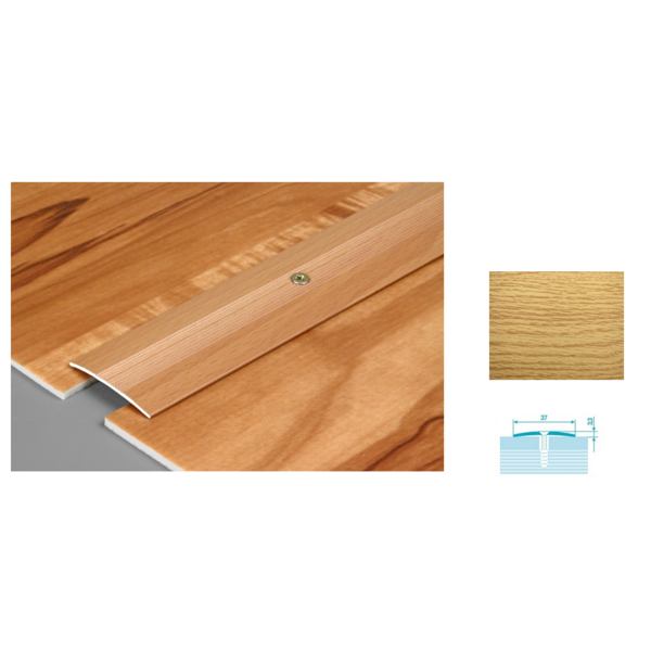 Планка порожная  ПС 03. дуб светлый.2,7м