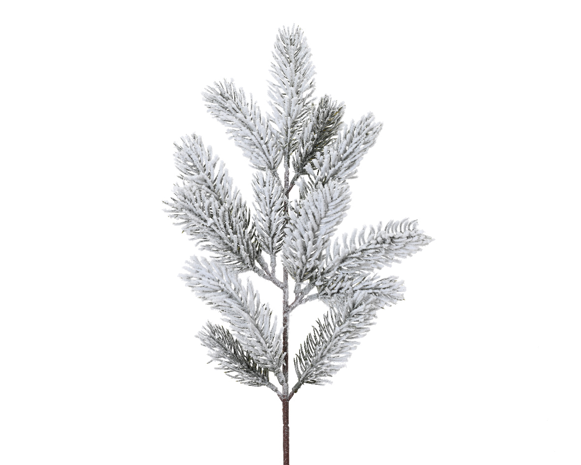 Ветка хвойная заснеженная 5х11х49 см PE 684937 Kmg