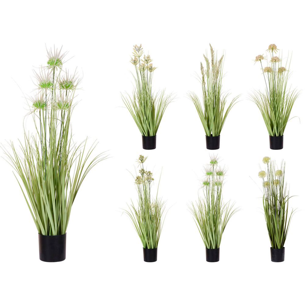 Растение искусственное в горшке Трава 6 видов в ассортименте 320000520 К