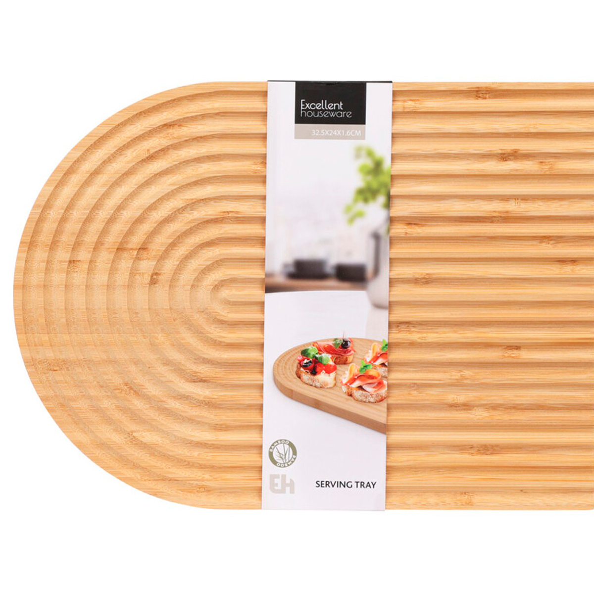 Доска сервировочная Excellent Houseware 32х24х2 см бамбук BA2000030 К