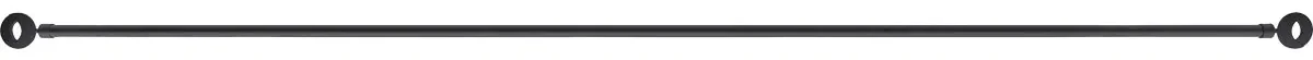 Карниз телескопический одинарный Luance 210-280 см D19 матовый черный 75022210955