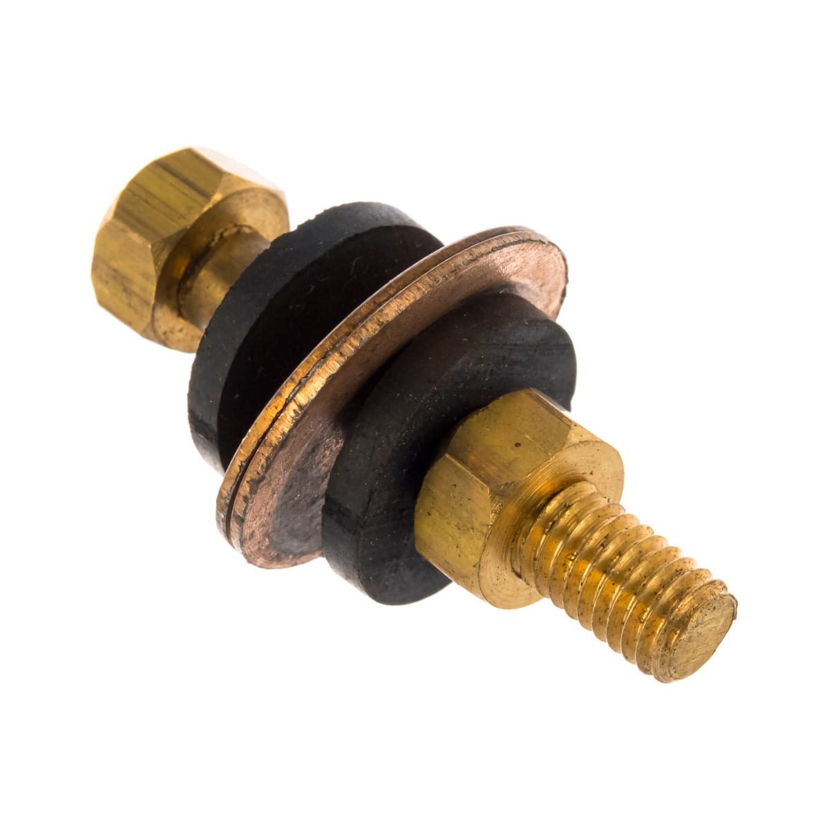 Шпилька латунная 6 мм с гайками для унитаза (2 шт.), MP