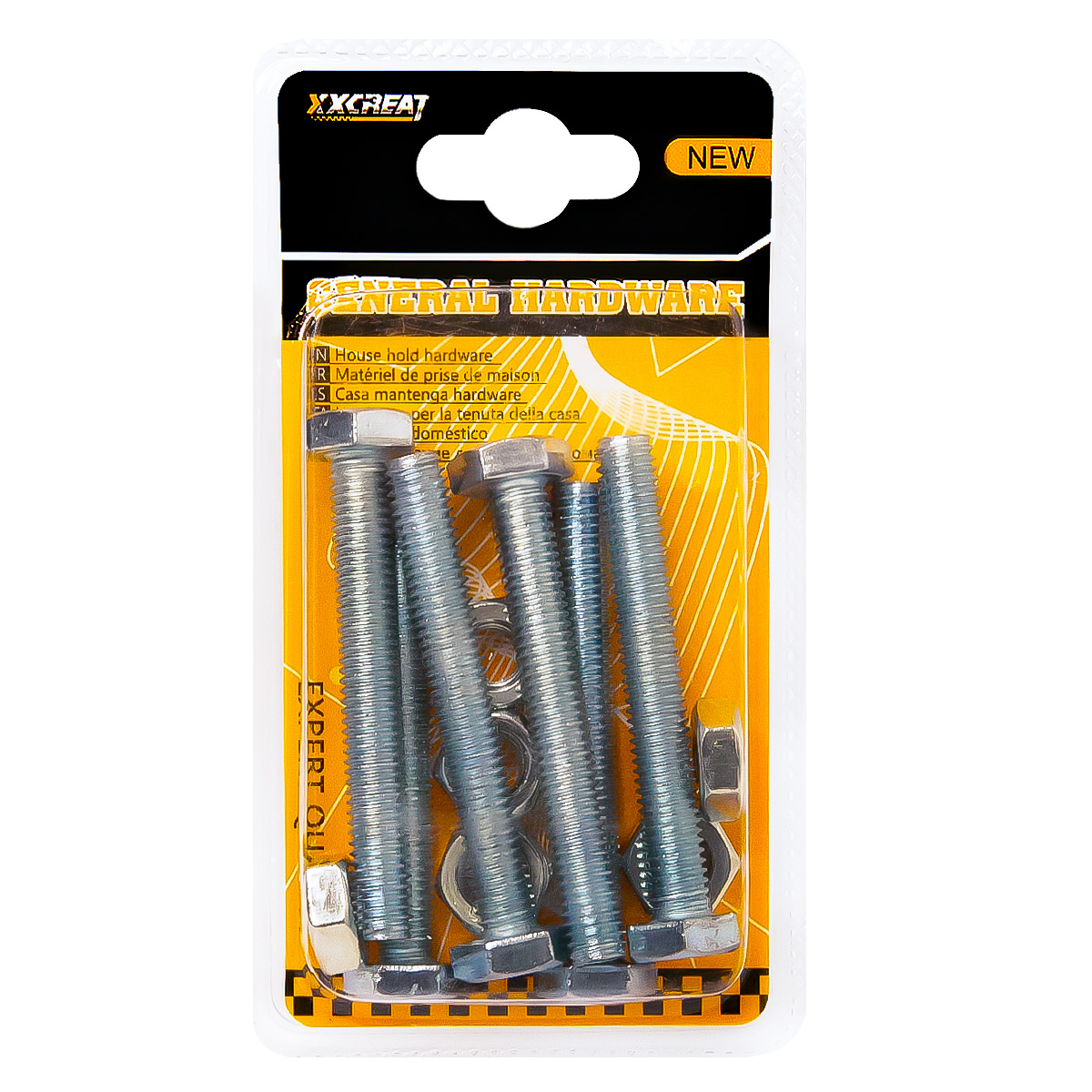 Болт с гайкой 8X60 (блистер)