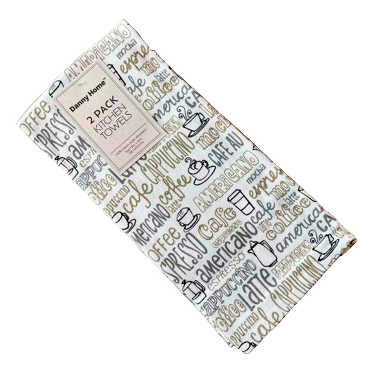 Набор кухонных полотенец DH Кофе 2 шт 38х63,5 см CN