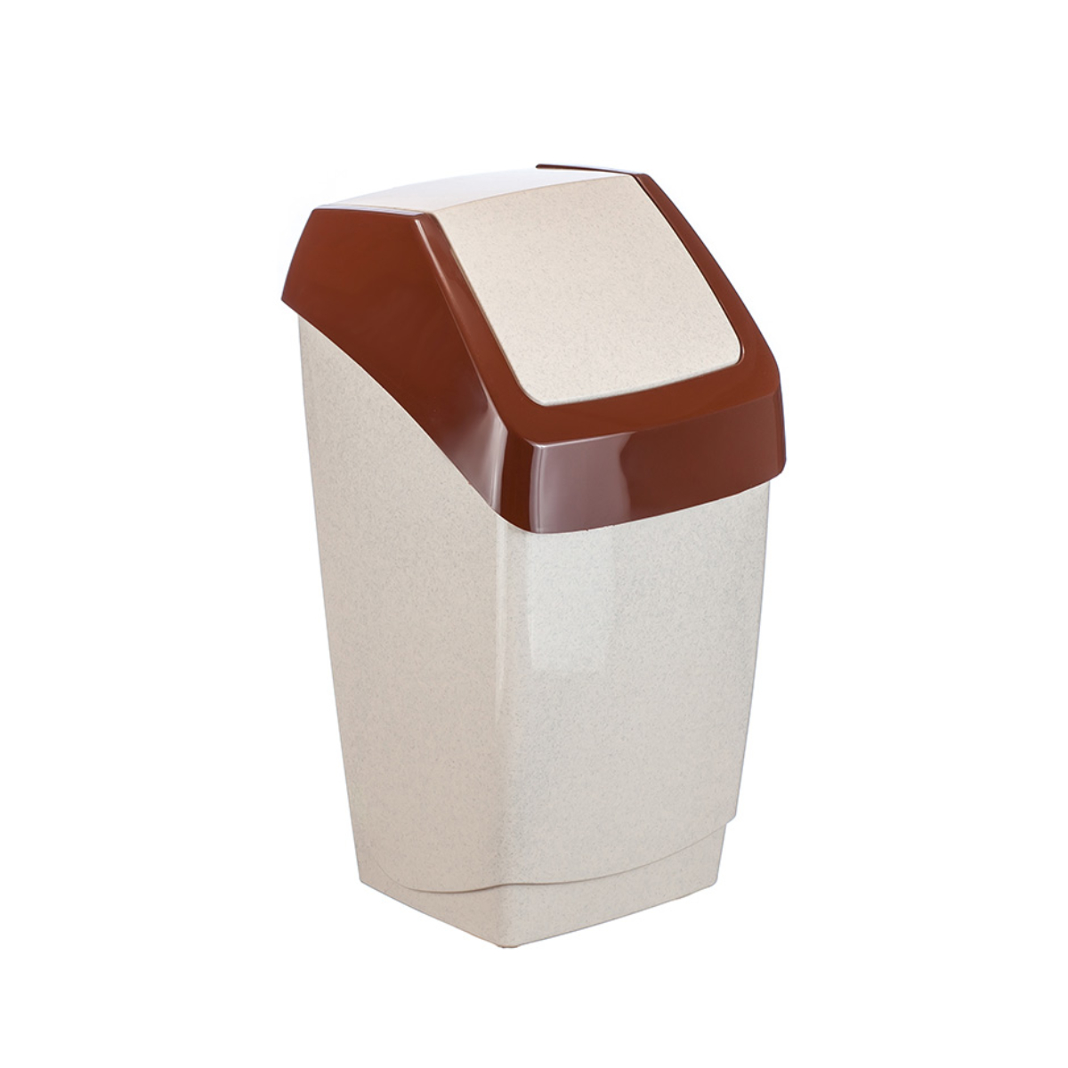 Контейнер для мусора  ХАПС 15л Беж.мрамор