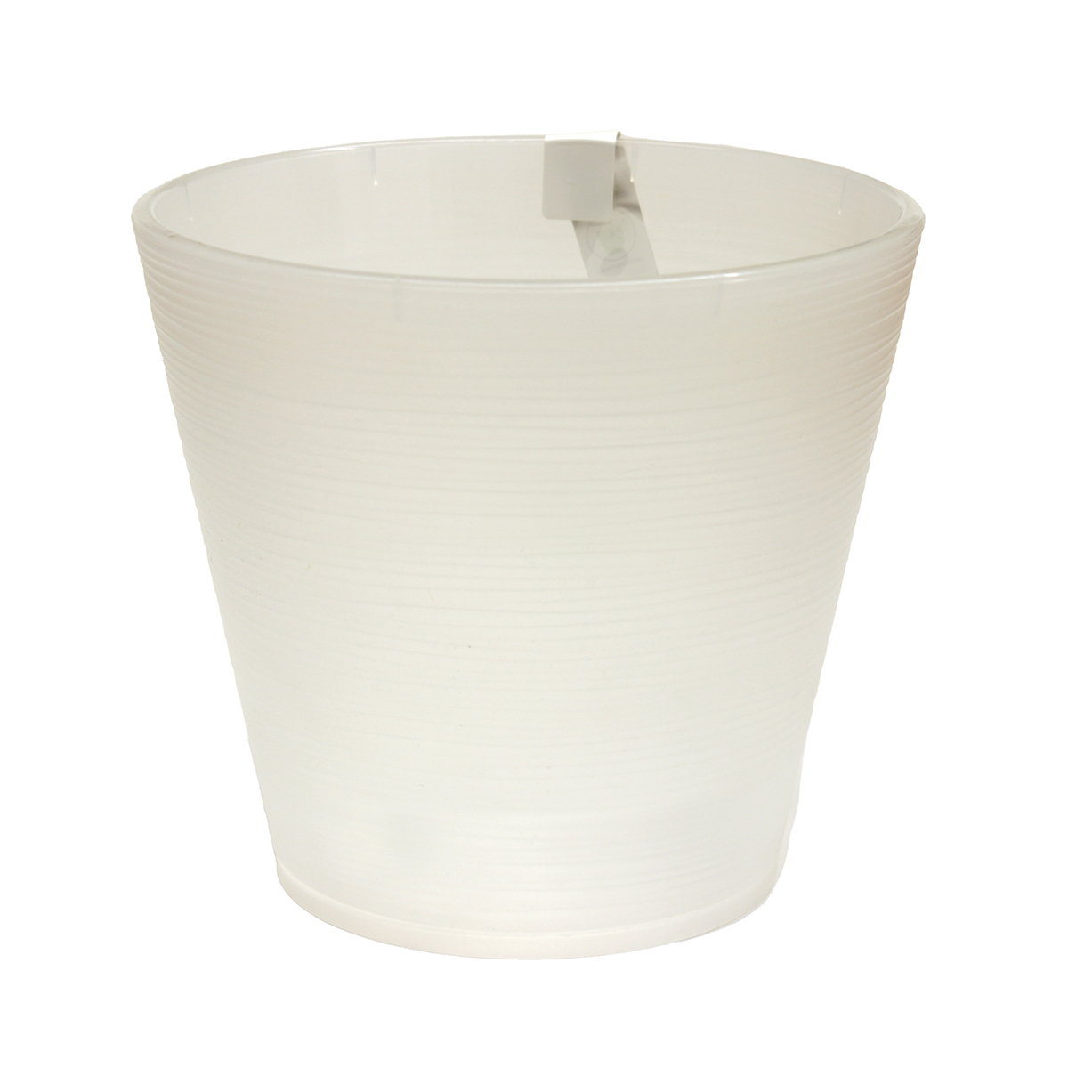 Горшок пластиковый с вкладкой, Конус Прозрачный  д. 17  2,3 л.)