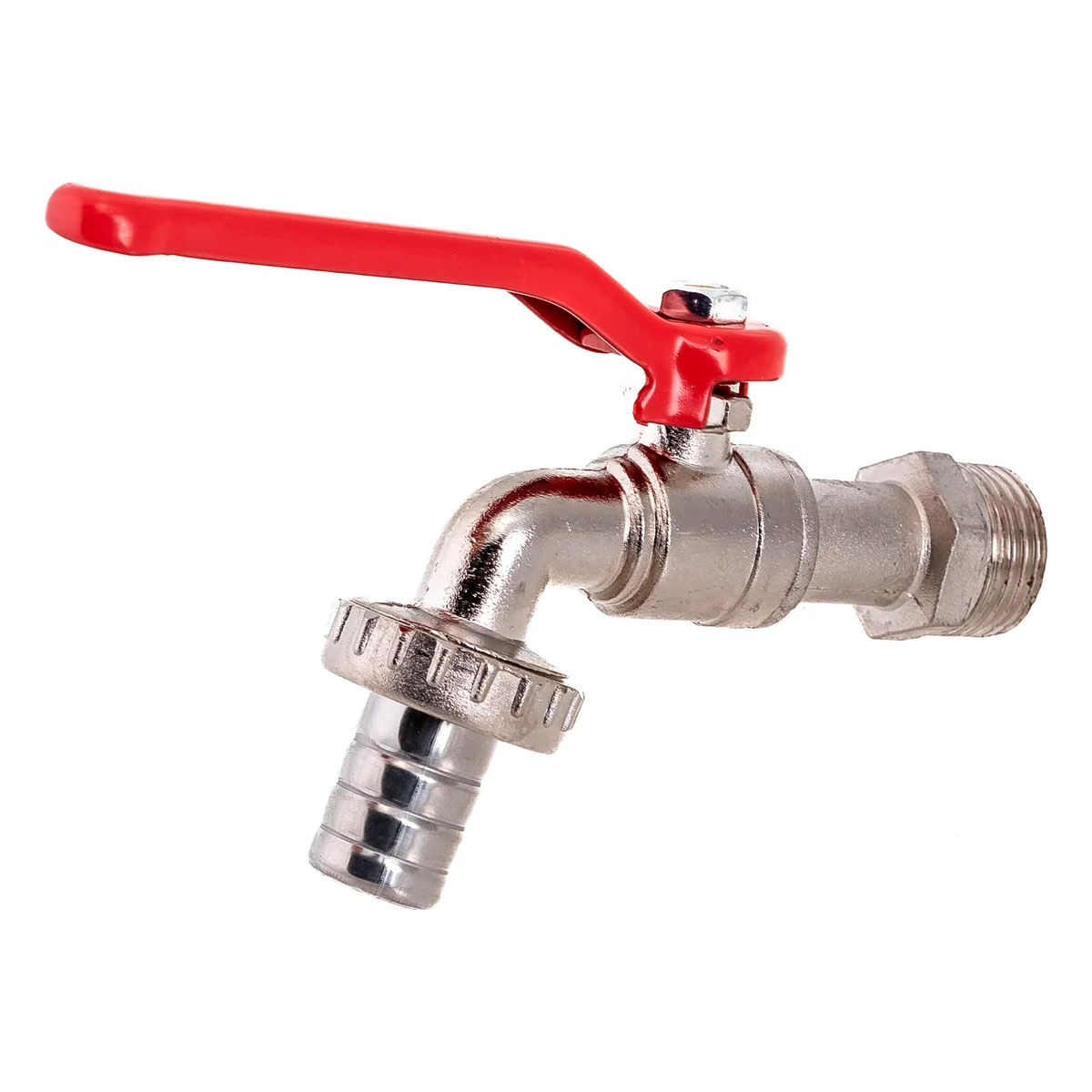 Кран шаровой водоразборный со штуцером 1/2" ручка, LIGHT, MP-У