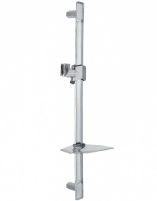 Стойка душевая Lemark 685 мм LM8066C с шестиугольной мыльницей, хром,блистер