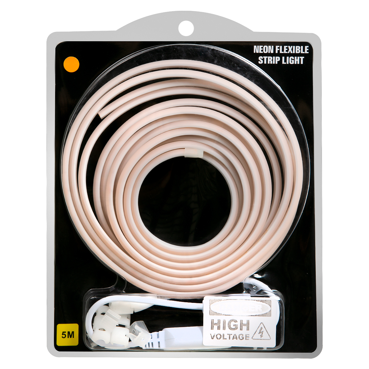 Лента гибкая светодиодная неоновая с вилкой питания 220 В-COB - комплект из 288D, 5 м
