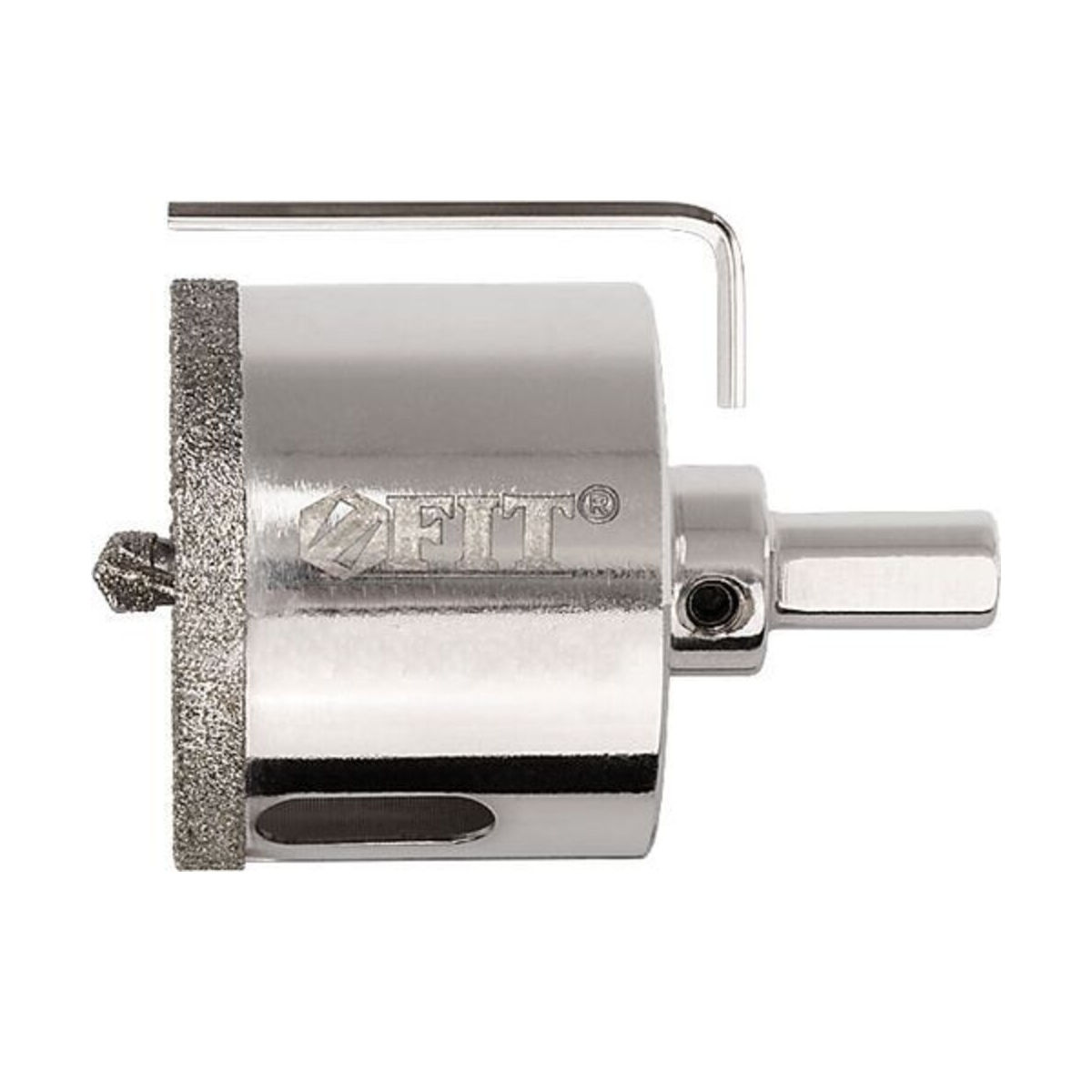 Коронка кольцевая по керамограниту, камню и кафелю алмазная с центровочным сверлом 22х67 мм