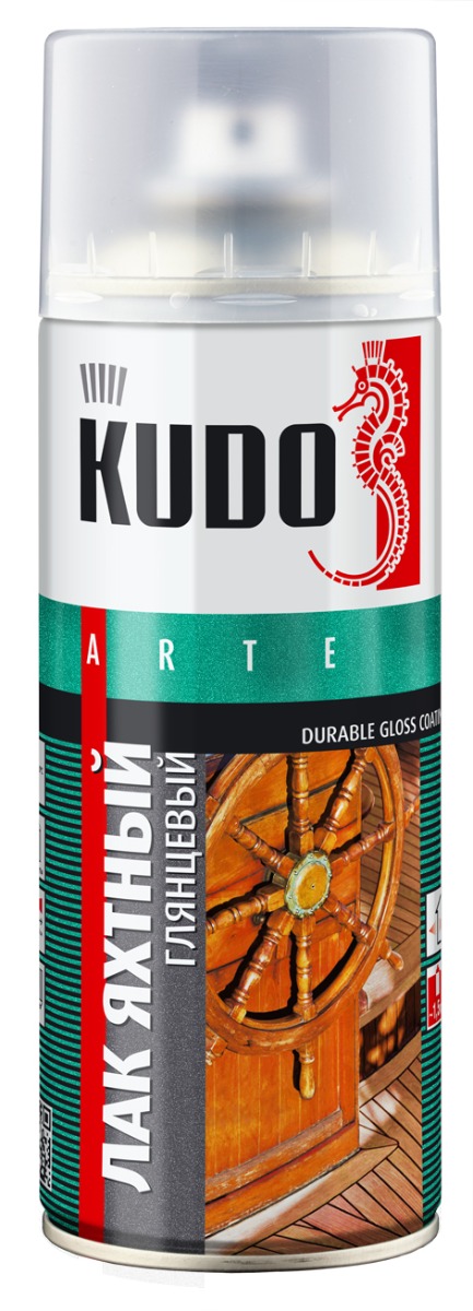 Аэрозоль лак 520мл яхтный алкидно-уретановый универсальный KU-9003