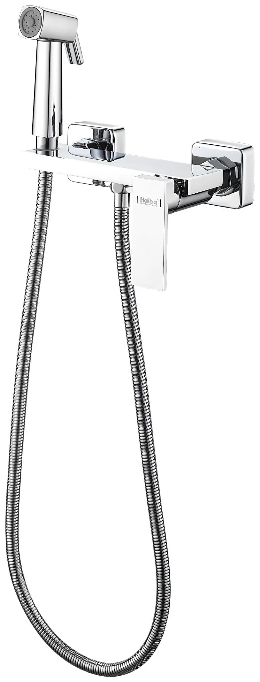 Смеситель с гигиеническим душем HAIBA HB5517 хром