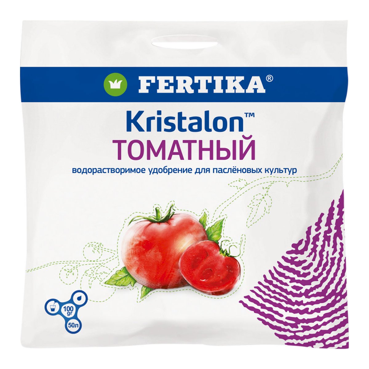 Удобрение минеральное Fertika  Кристалон Томатный, 100 гр.