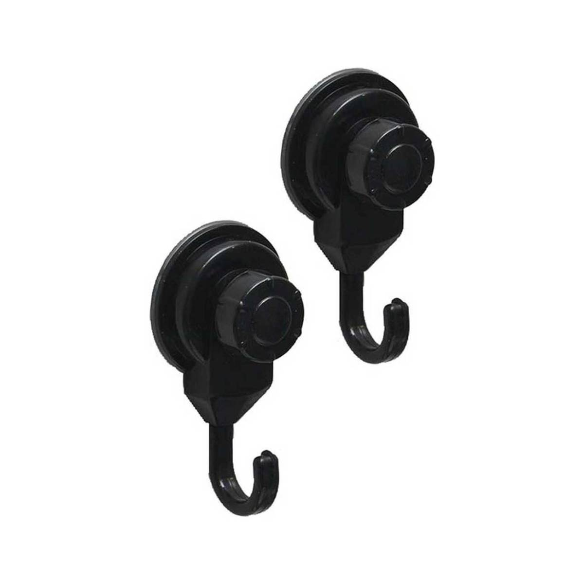 Набор крючков для ванной комнаты Tendance 2 шт на присоске черный 9714103