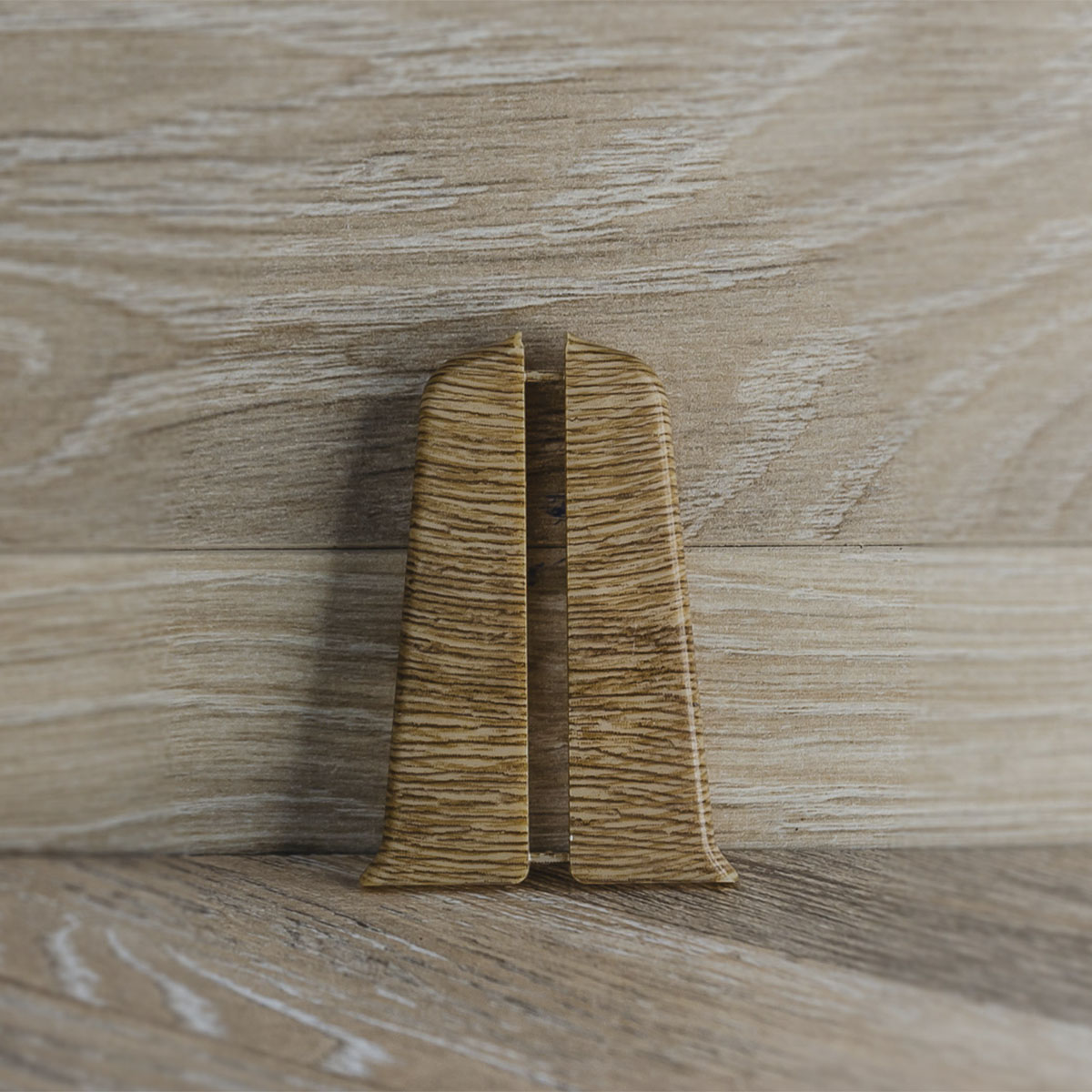 Торцевые для плинтуса 70мм "Деконика", 211 Дуб рустик