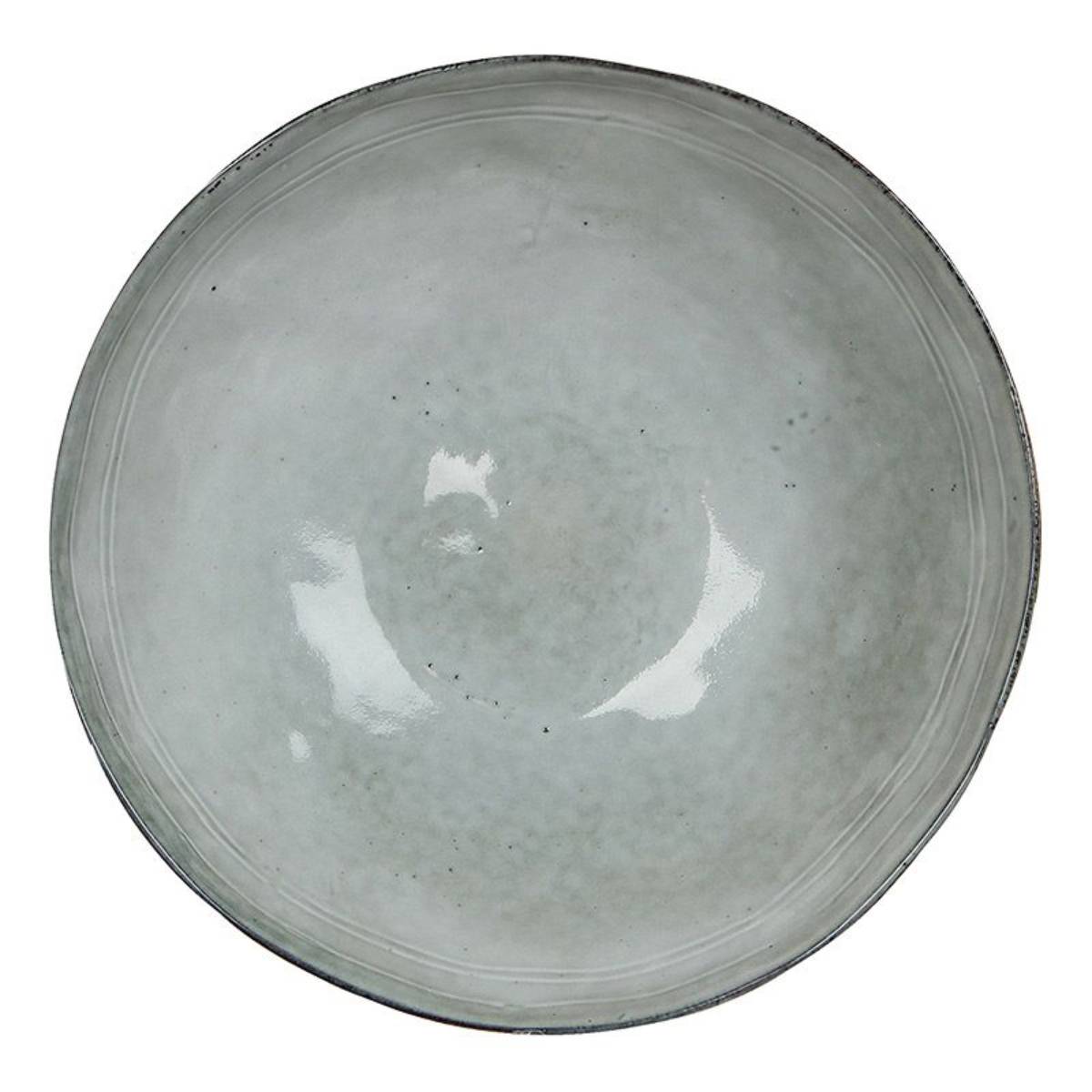 Тарелка обеденная Mica  серый с ободком 26,5 см. керамика 1021960