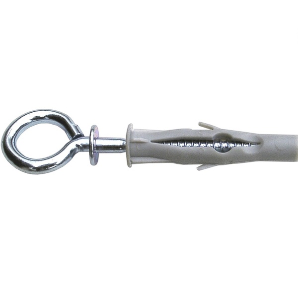 Крюк-кольцо с дюбелем  6 мм (6 шт)