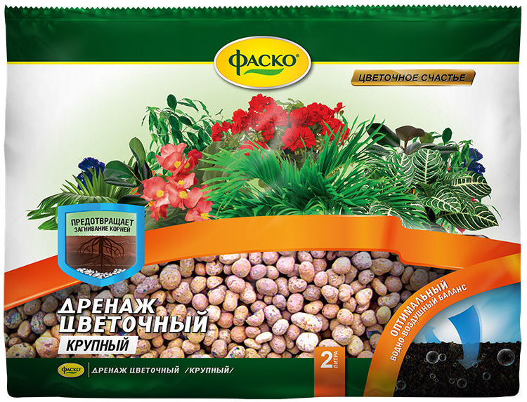 Дренаж керамзит 2л крупный