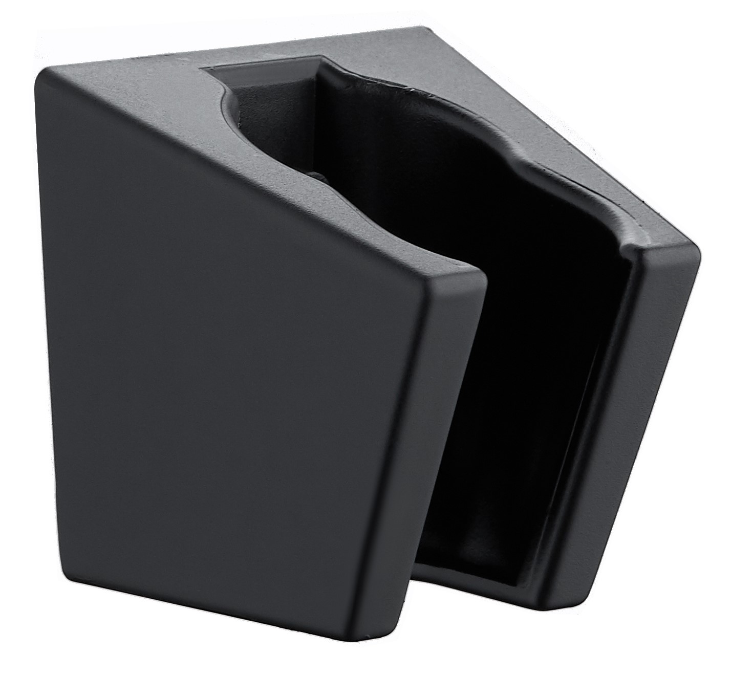 Держатель для душа, неповоротный, черный VODA D15Black