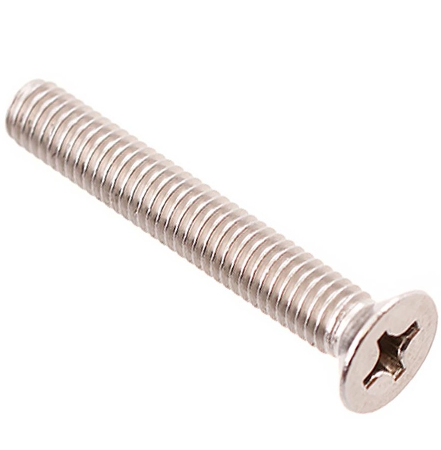 Винты пот. DIN 965 М6x40 с гайк.и шайб. (белый цинк 5 шт)