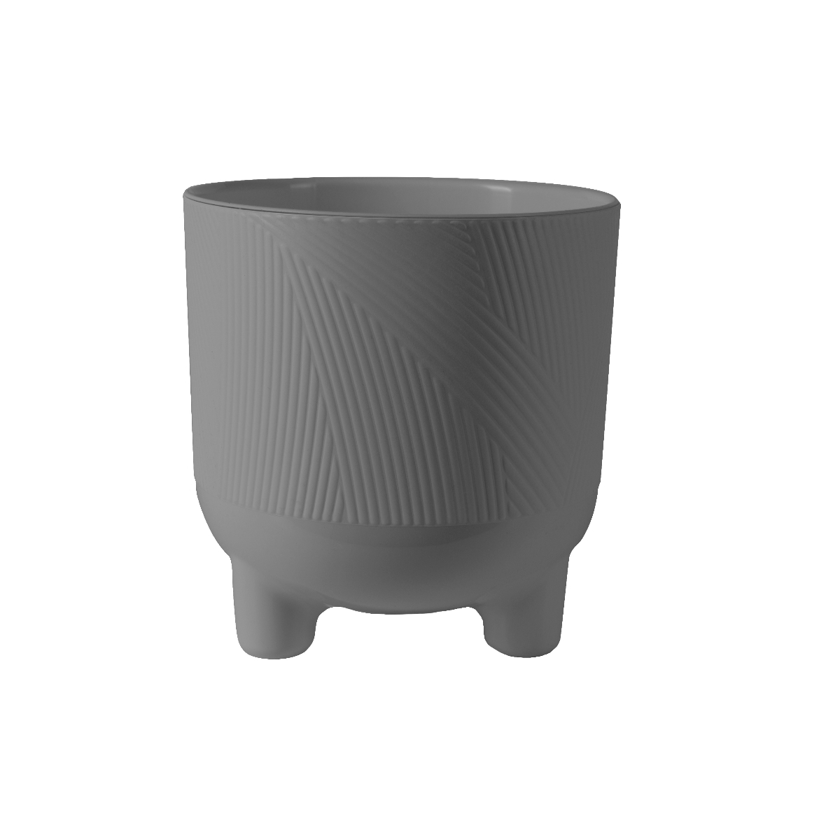 Горшок пластиковый с вкладкой, Фита, Серый Муссон d.19 h.20, 4,3 л. ФИ19-70