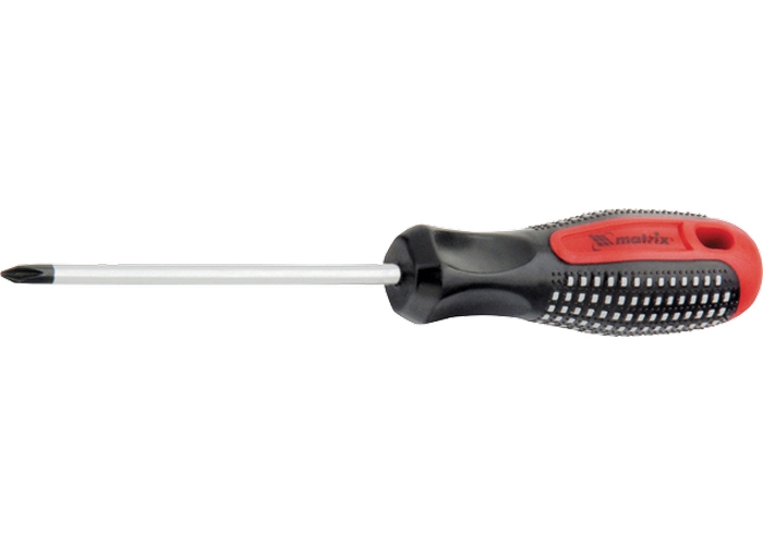 Отвертка Matrix Fusion Ph0 х 80мм CrV 3-х компонентная рукоятка anti slip