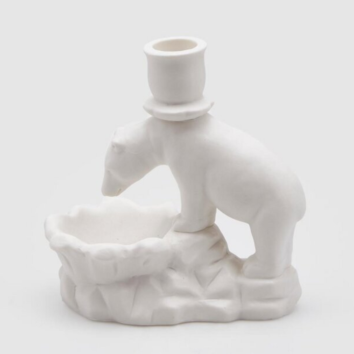 Подсвечник EDG Медведь новогодний 16х15х9 см а 1 свечу 018918.120