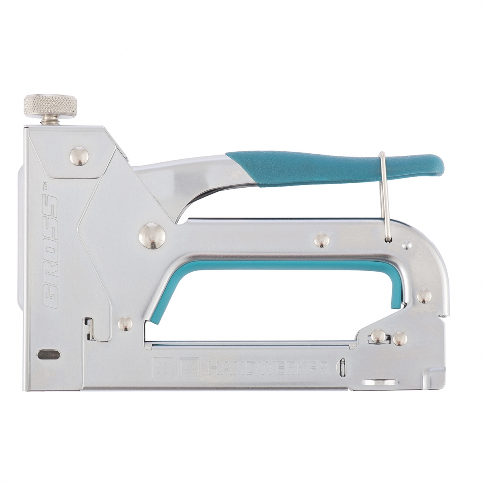 Степлер мебельный регулируемый (Handwerker), стальной корпус, тип скобы 53, 4-14 мм// GROSS