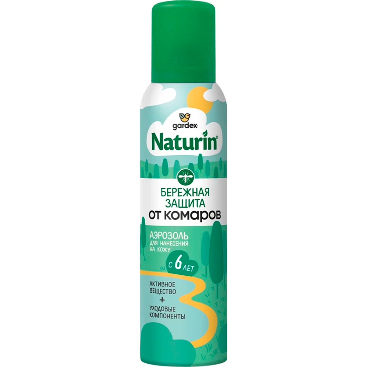 Аэрозоль Gardex Naturin от комаров Бережная защита 150 мл