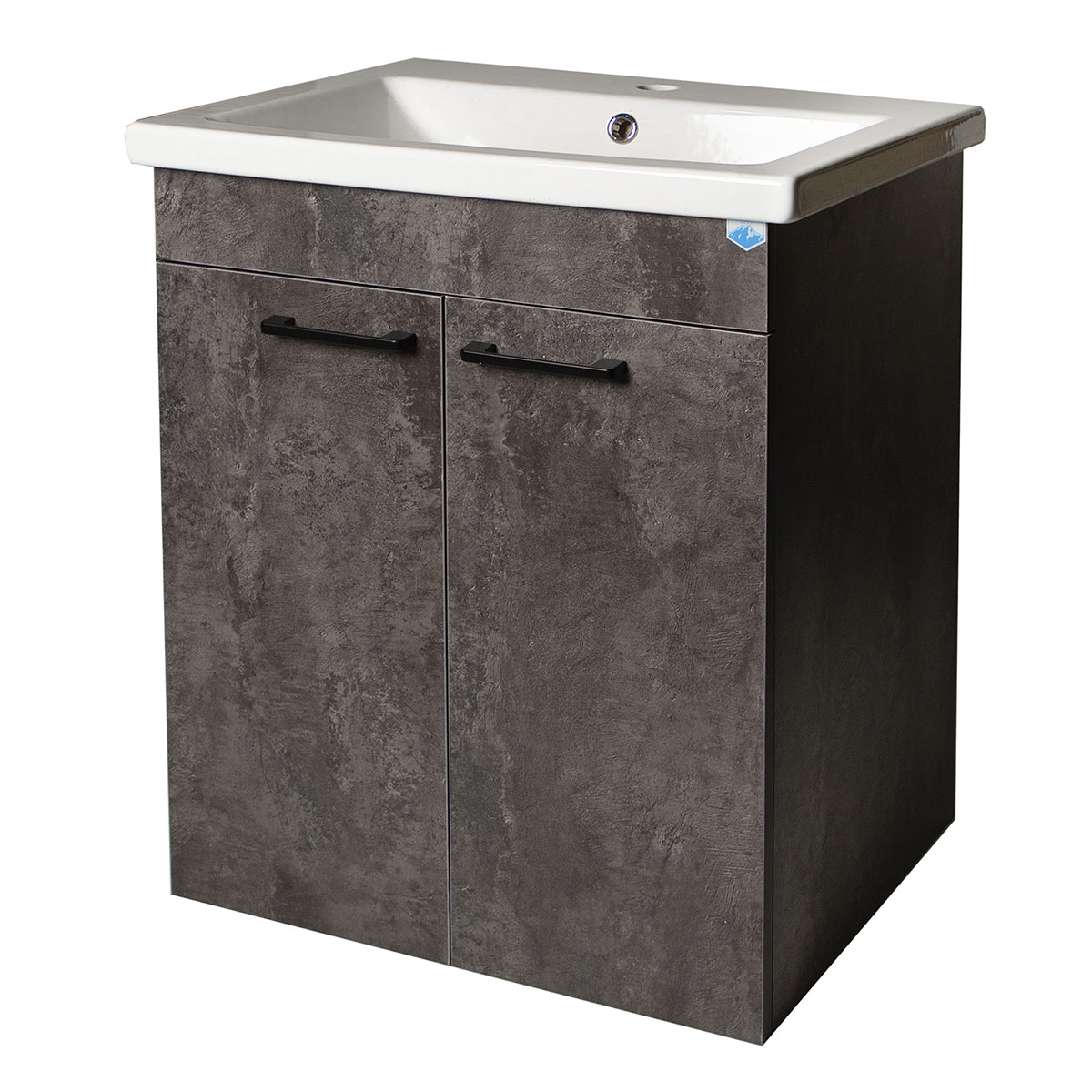 Тумба Neo Breeze 60, напольная, 2 двери, бетон