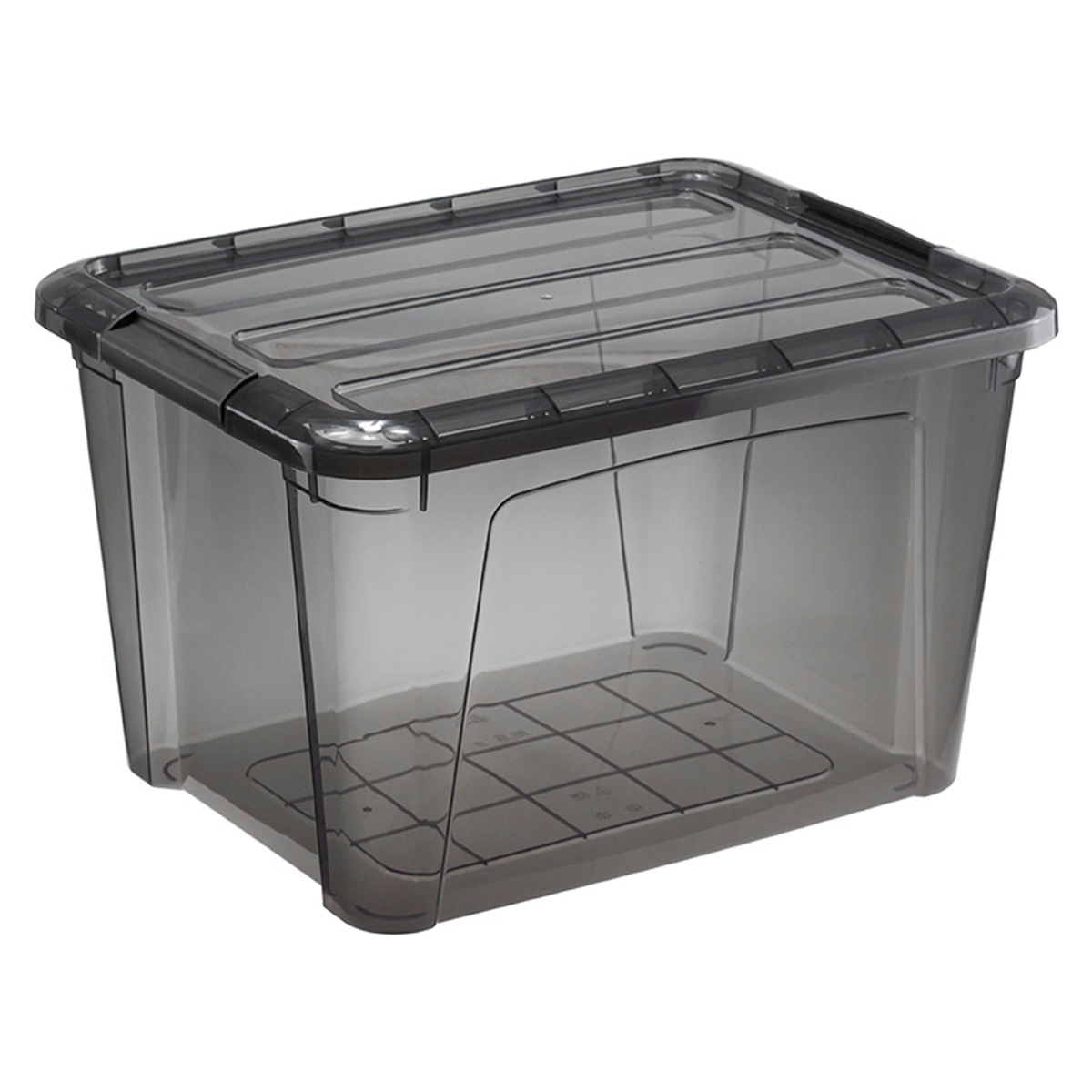 Ящик для хранения IDEA КИП с замками 15,5л серый прозрачный М 2337
