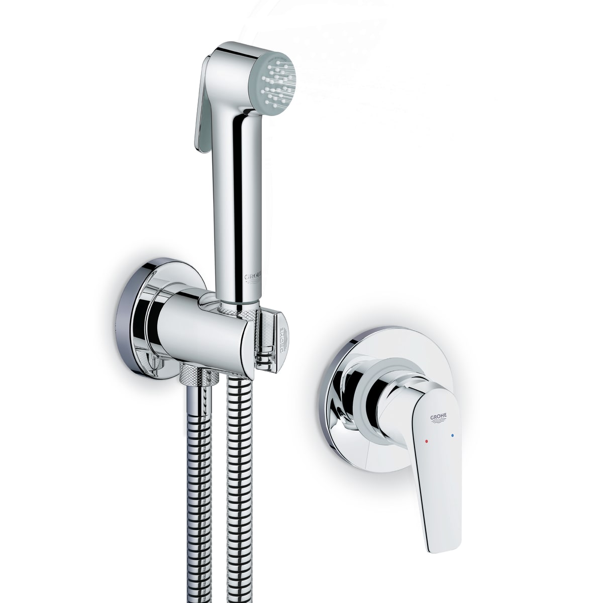 29328000 Готовое решение для гигиенического душа: BauFlow Смеситель длядуша встраиваемый 29046000 29328000 Готовое решение для гигиенического душа: BauFlow Смеситель длядуша встраиваемый 29046000