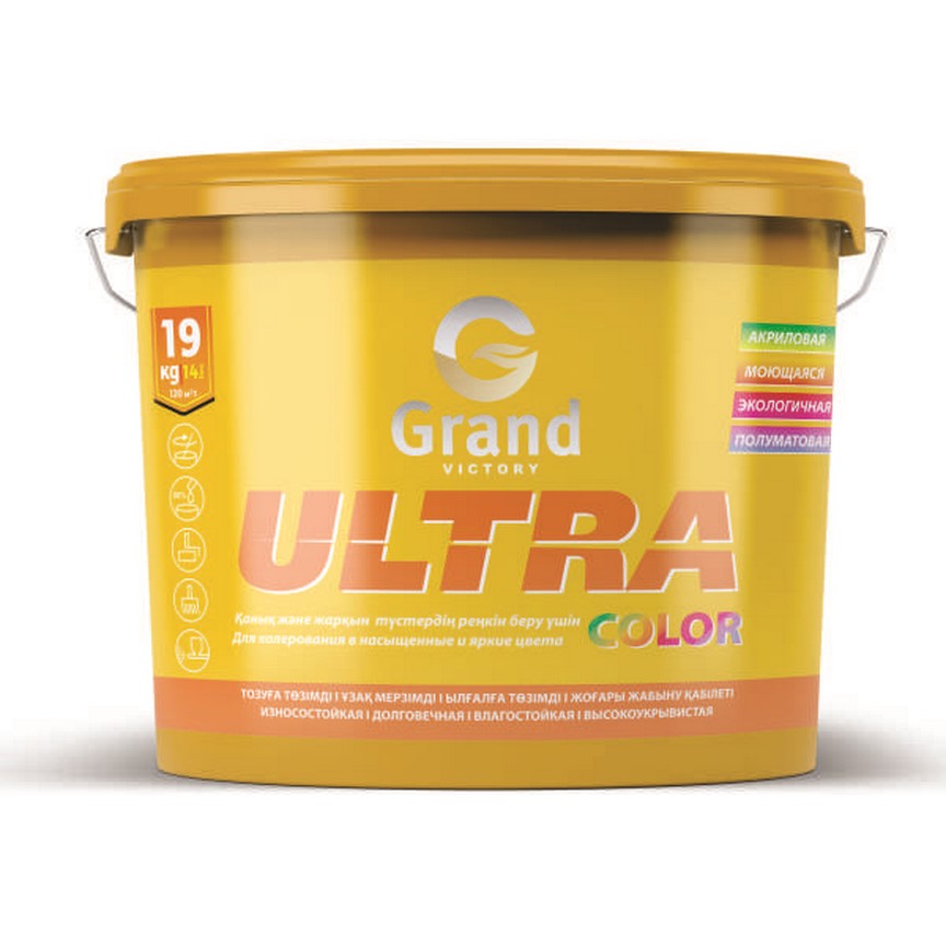 Краска акриловая в/д Grand Victory "Ultra Color" база С 3 кг