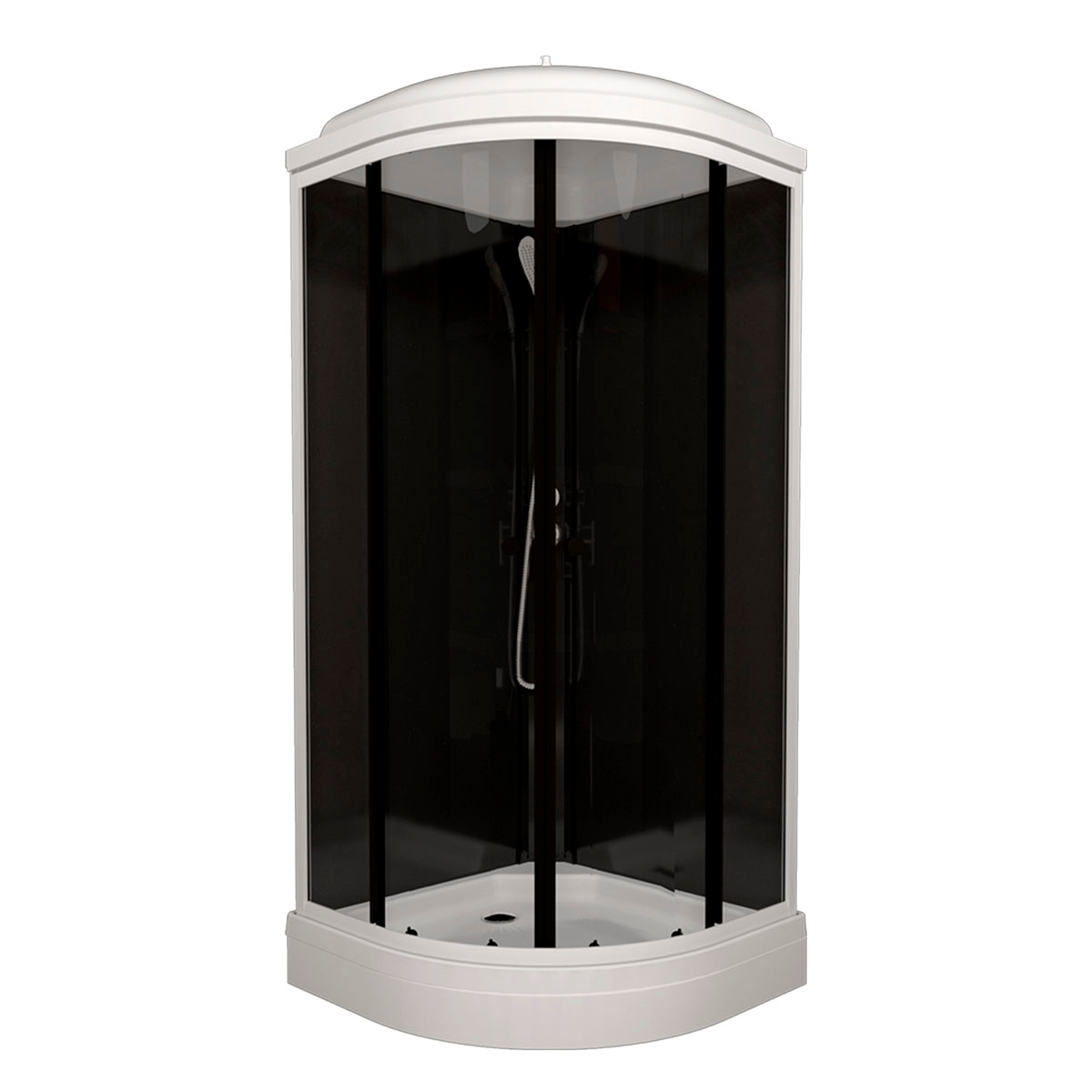 Душевая кабина Triton "Вельвет 88*88 А", 1/4 круга, низкий поддон (ПД30, ЗС31, КН10, СТ28, КР19, КС1