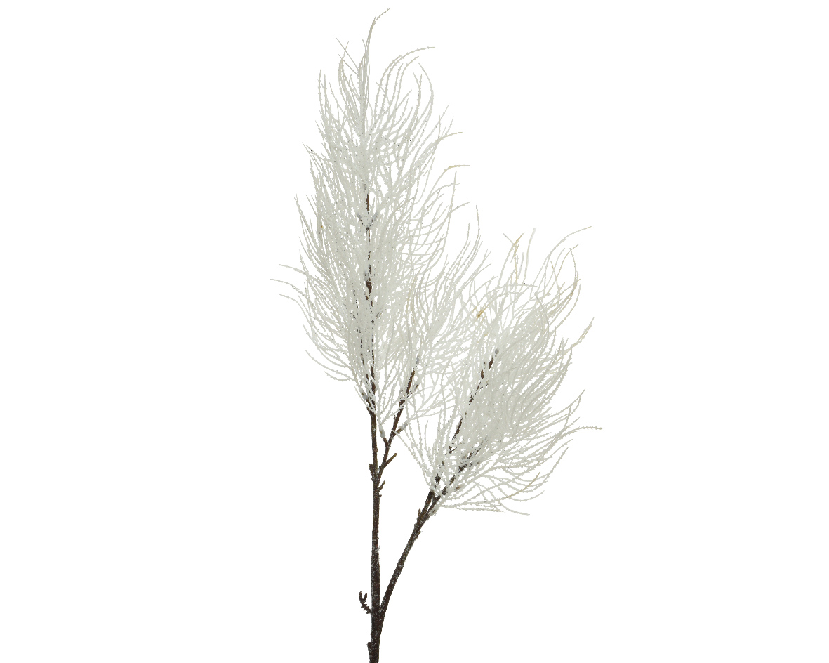Ветка декоративная Spray Перья white 96 см 704871 Kmg