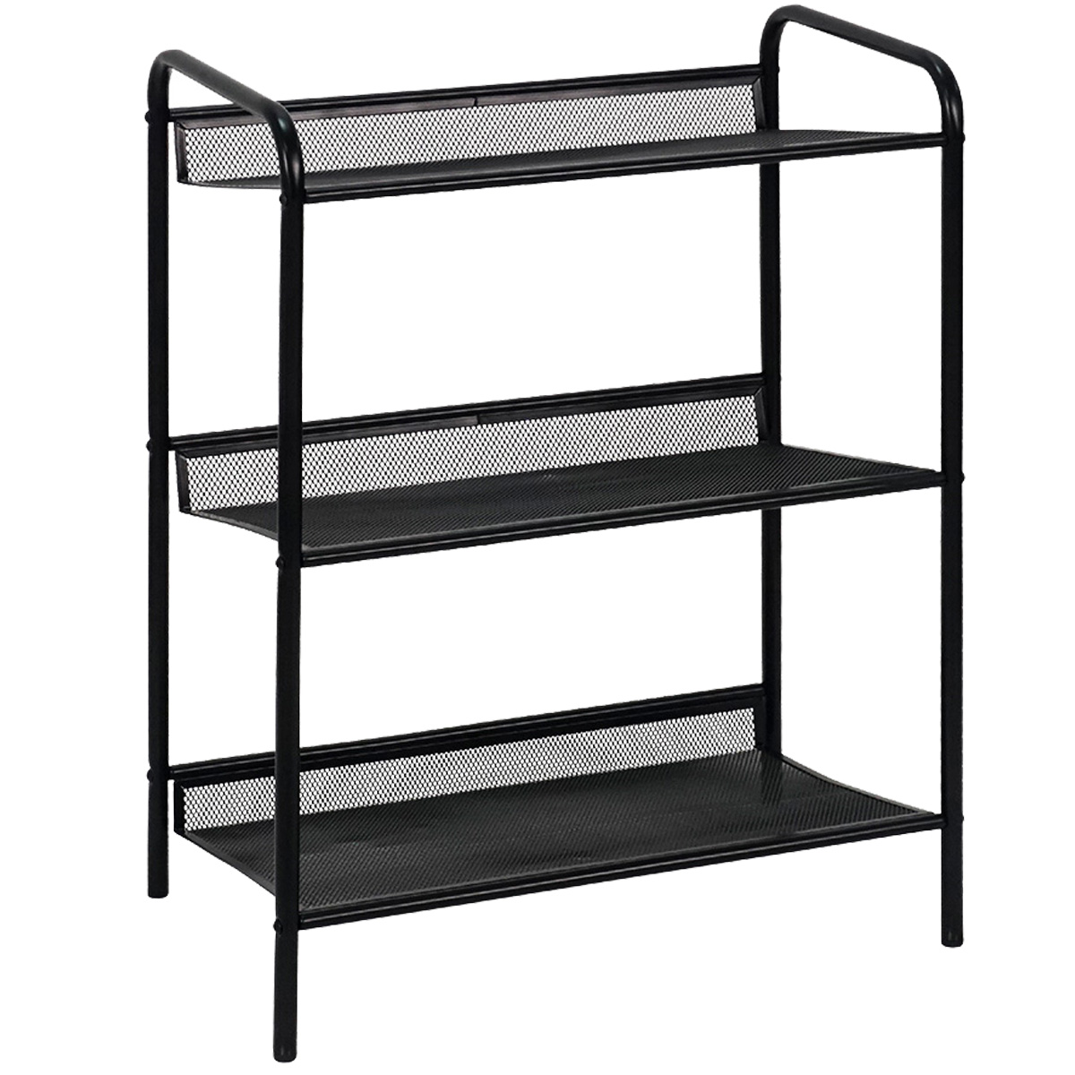 Полка для обуви ЗМИ Женева 13 3 полки, черная Полка для обуви ЗМИ Женева 13 3 полки, черная