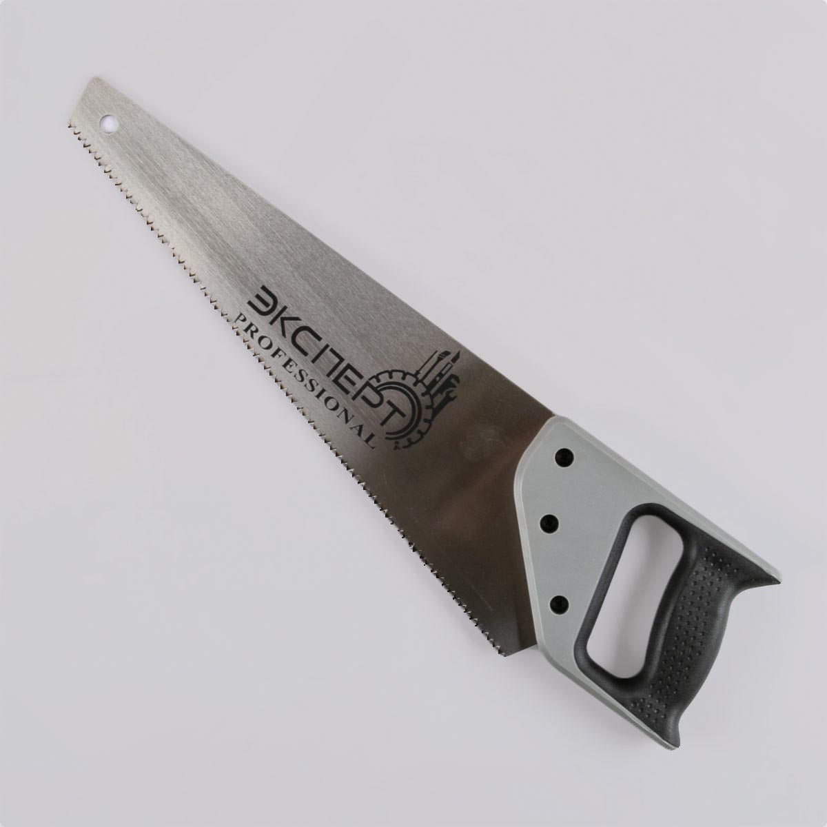 Ножовка по дереву "ЭКСПЕРТ" 57105-40, 2-комп. пластиковая ручка, 3D-заточка, закал. зуб, 5 TPI, 400м