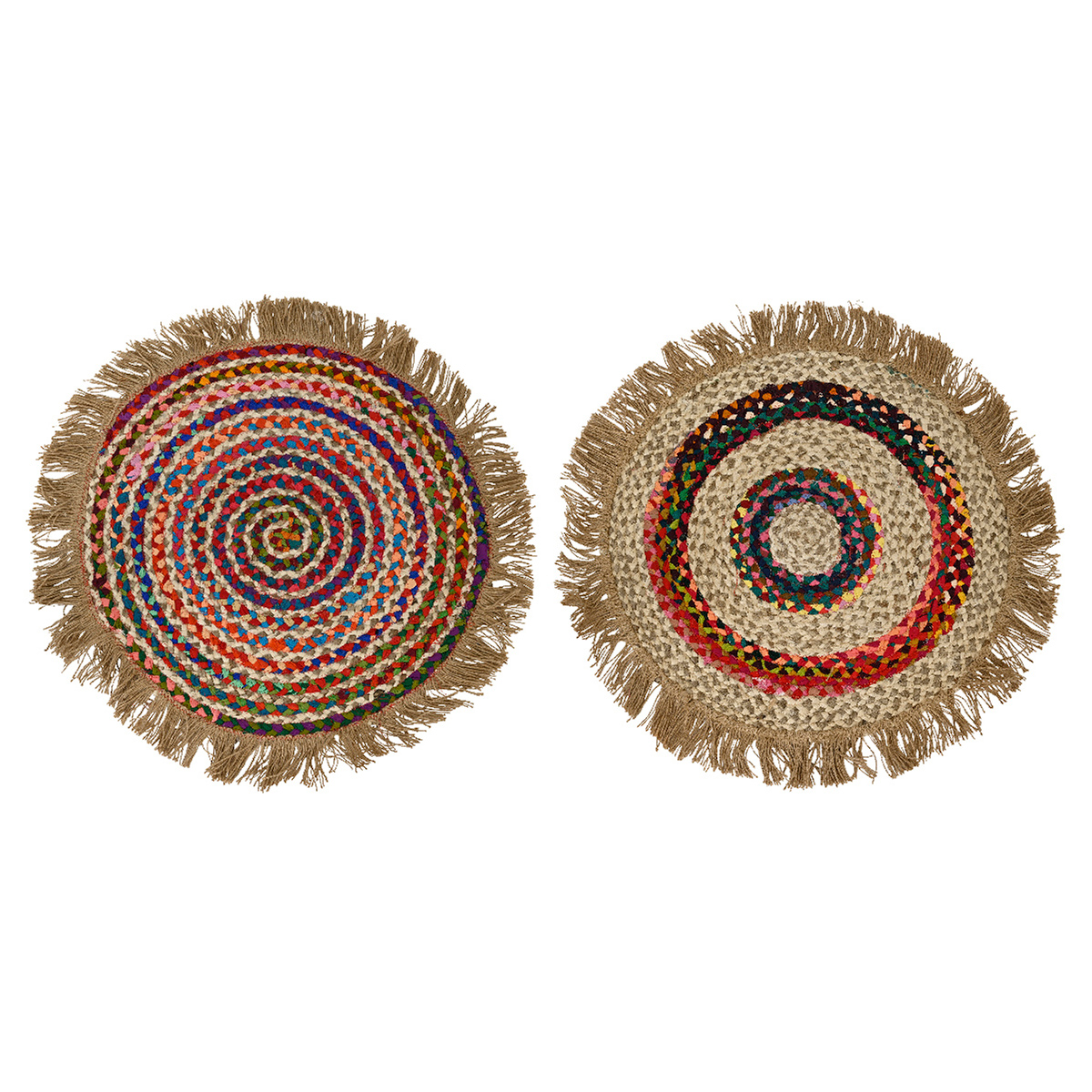 Коврик декоративный Summer Joy D70 см джутовый 2 вида в ассортименте 877637 Kmg