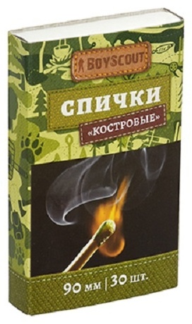 Спички BOYSCOUT Костровые 90мм 30шт