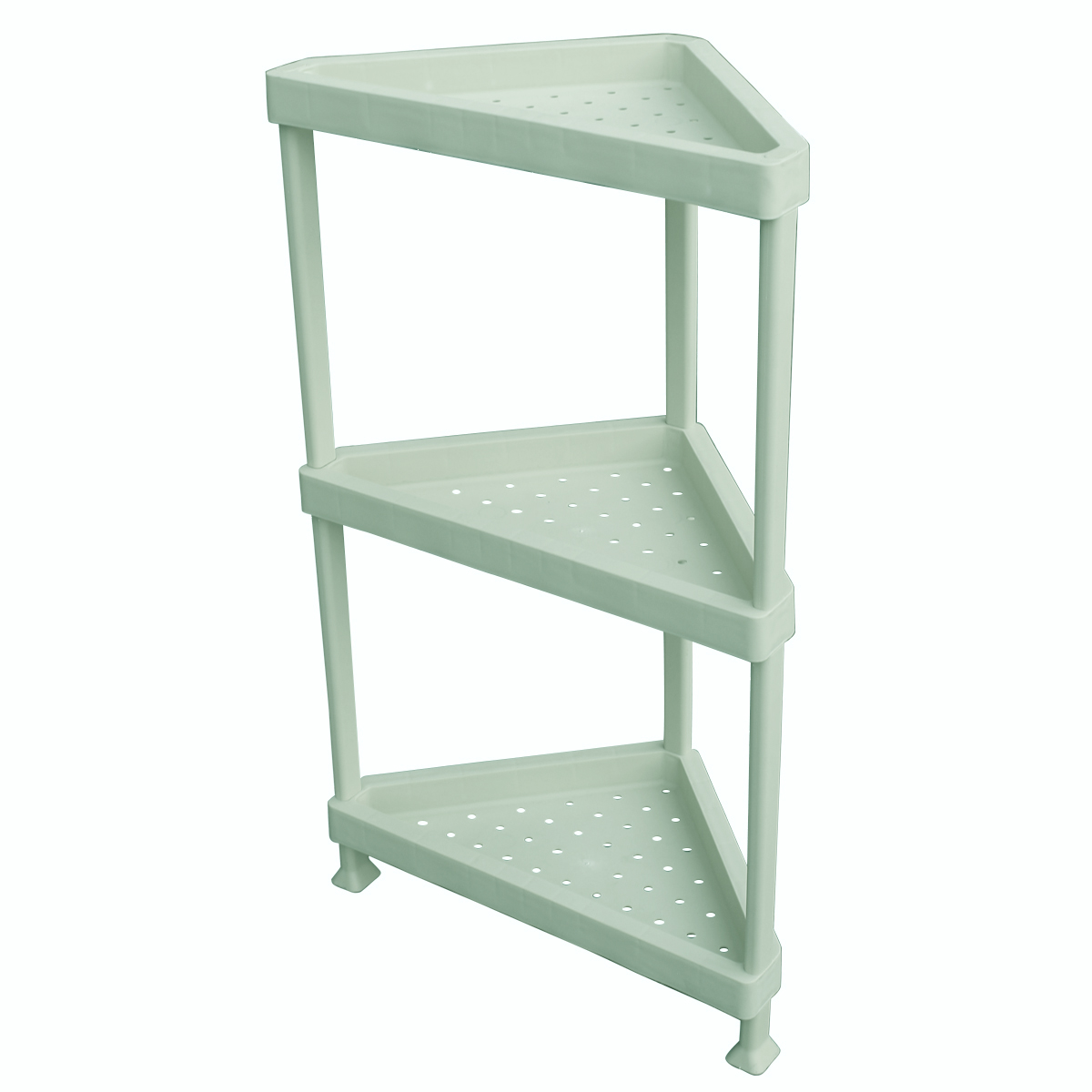 Этажерка треугольная зеленая 23х23х70.5см TC-115 PRC