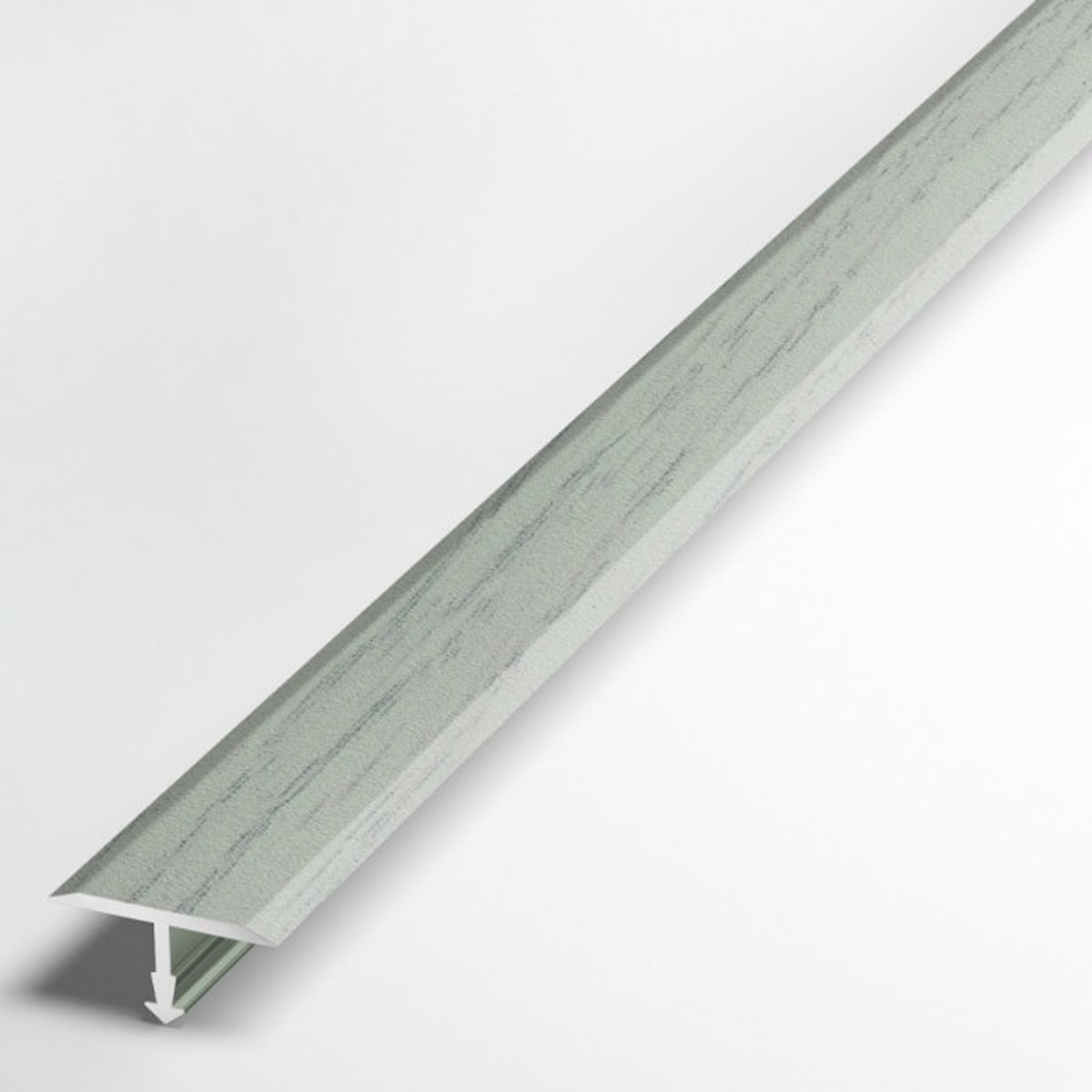 Профиль стыкоперекрывающий Т-образный 10.2700.R102 ольха серая