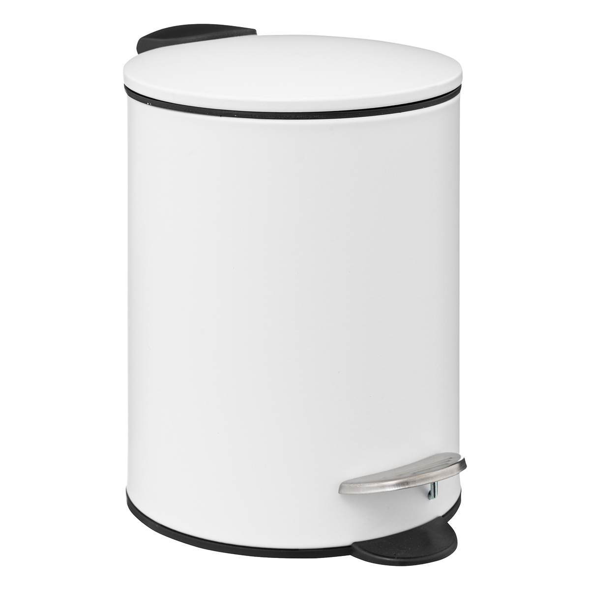 Ведро для мусора 5Five 3 л круглое белый 174528I