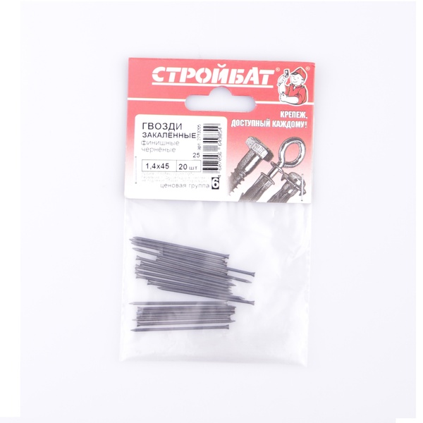 Гвозди финишные черненые закален. 1,4х45(20 шт)