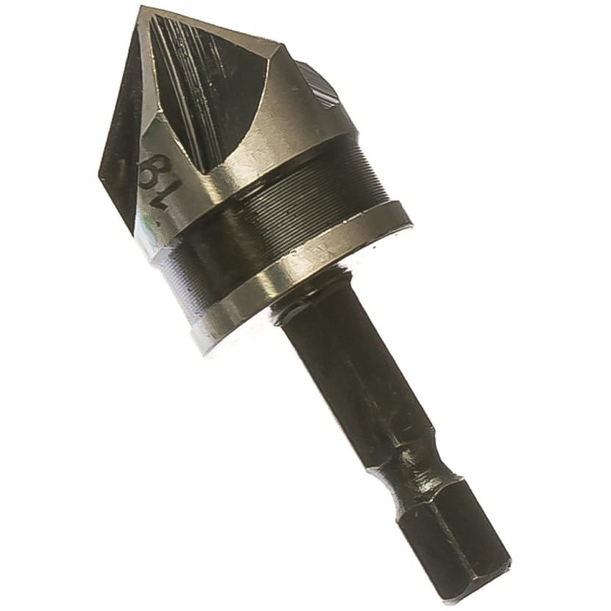 Зенкер конический, легированная сталь, хвостовик под биту, 19 мм