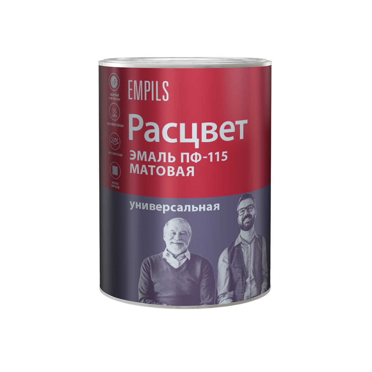 Эмаль Расцвет ПФ-115 белая матовая 2,7 кг